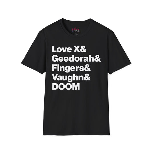 DOOM T-Shirt | Love X, Geedorah, Fingers & Vaughn
