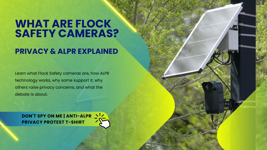Flock Safety automated license plate reader camera used for vehicle identification and public safety.