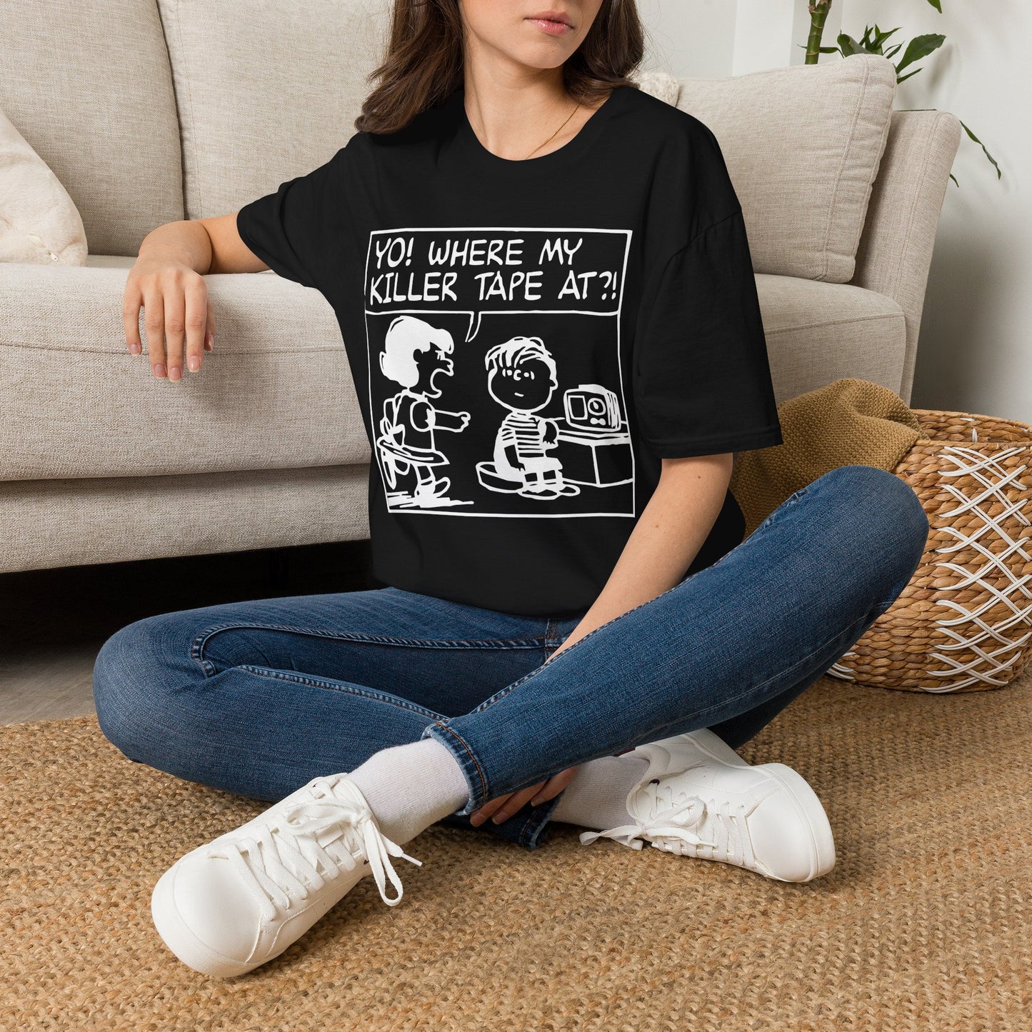 Yo! Where My Killer Tape At?! Tee | Retro Hip-Hop Graphic Shirt | OMFnG