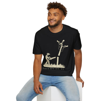 Don't Spy On Me T-Shirt — Surreal Privacy Protest Graphic Tee