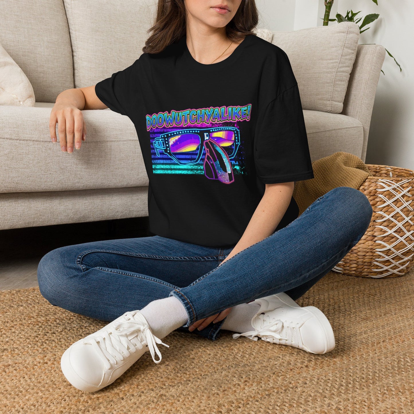 Doowutchyalike T-Shirt | Retro 80s Graphic Tee & Hip-Hop Streetwear | OMFnG