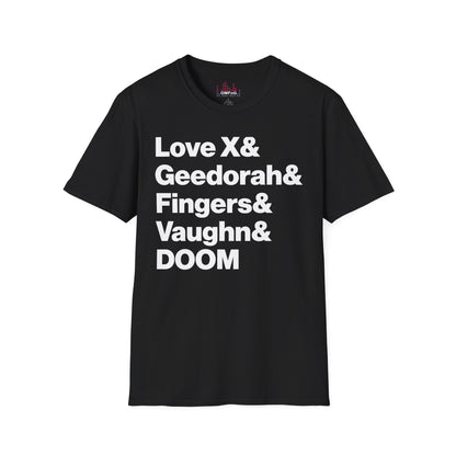 DOOM T-Shirt | Love X, Geedorah, Fingers & Vaughn