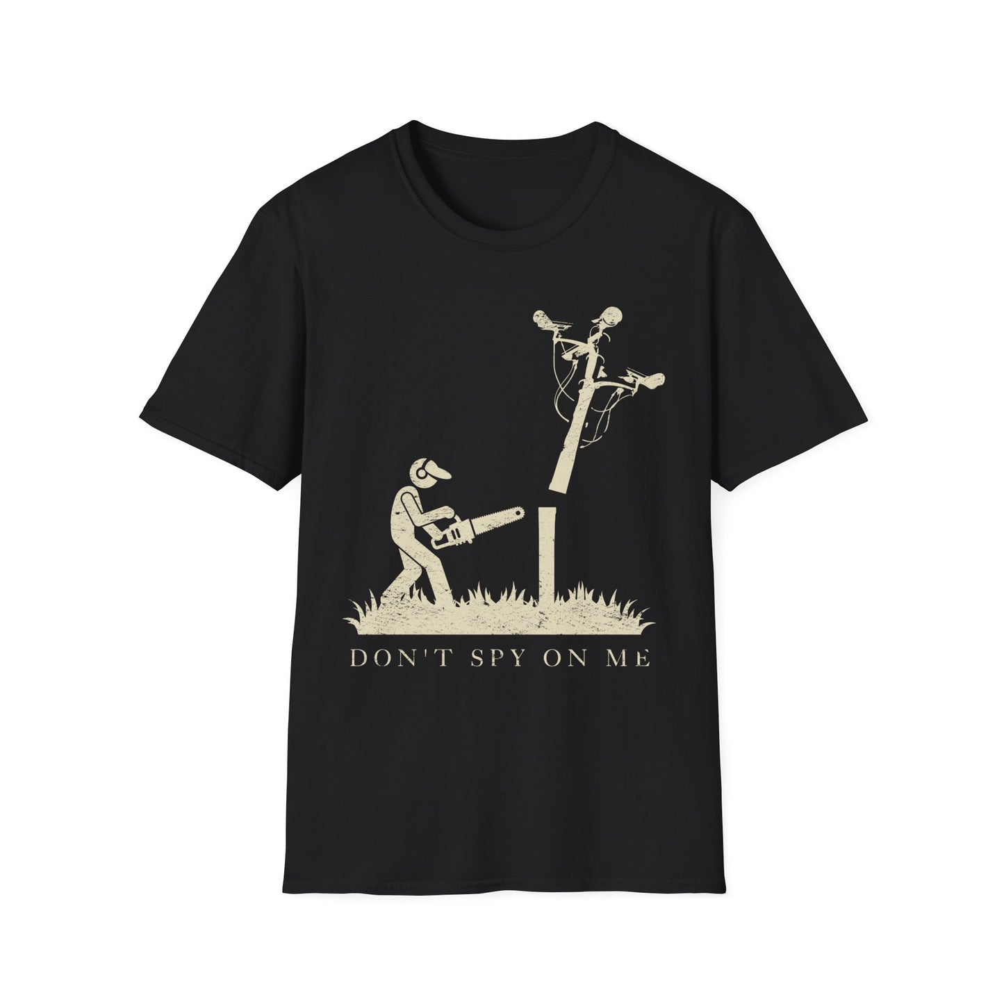 Don't Spy On Me T-Shirt — Surreal Privacy Protest Graphic Tee