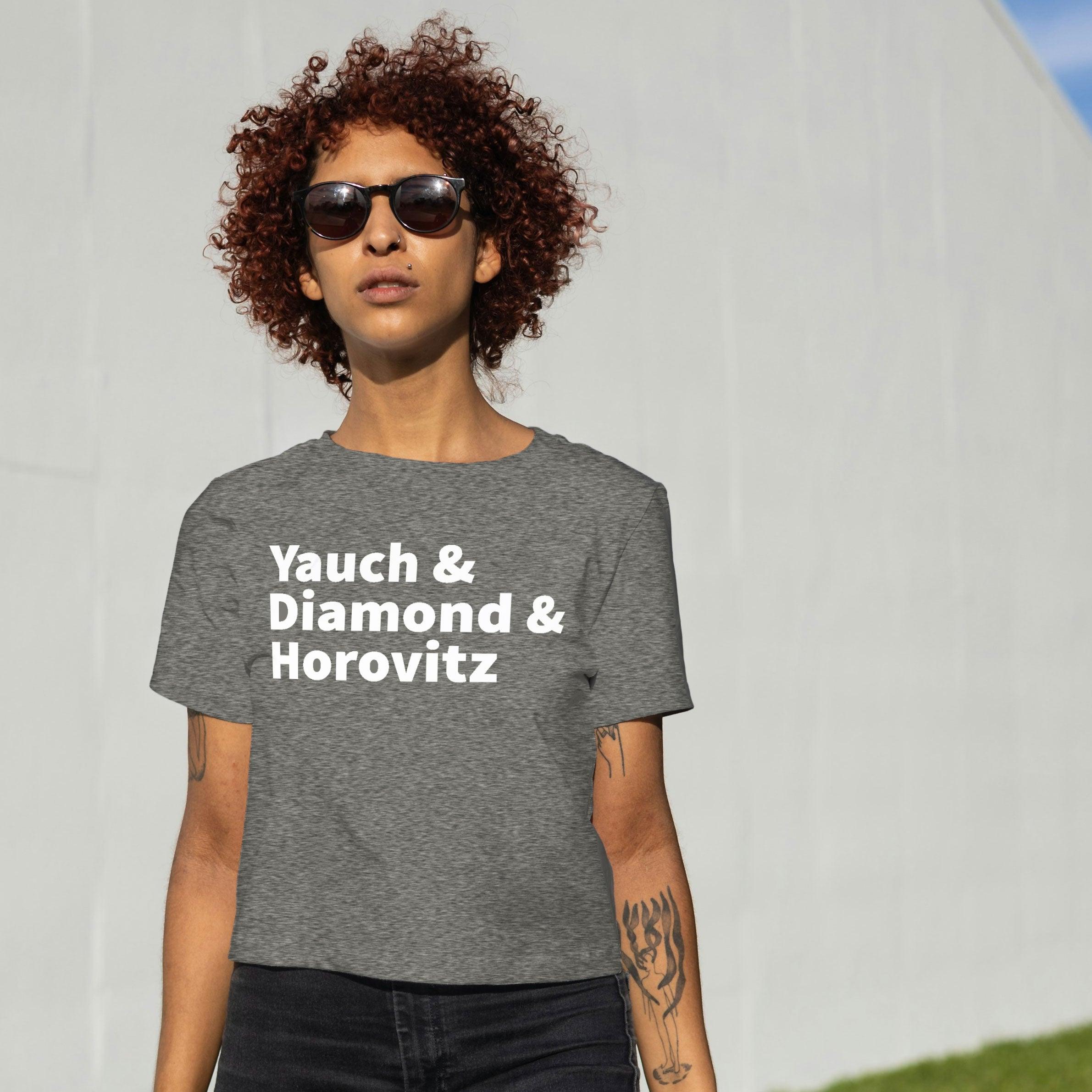 Yauch & Diamond & Horovitz (Beastie Boys) Dark Heather Gray Tee - OMFnG Tee's