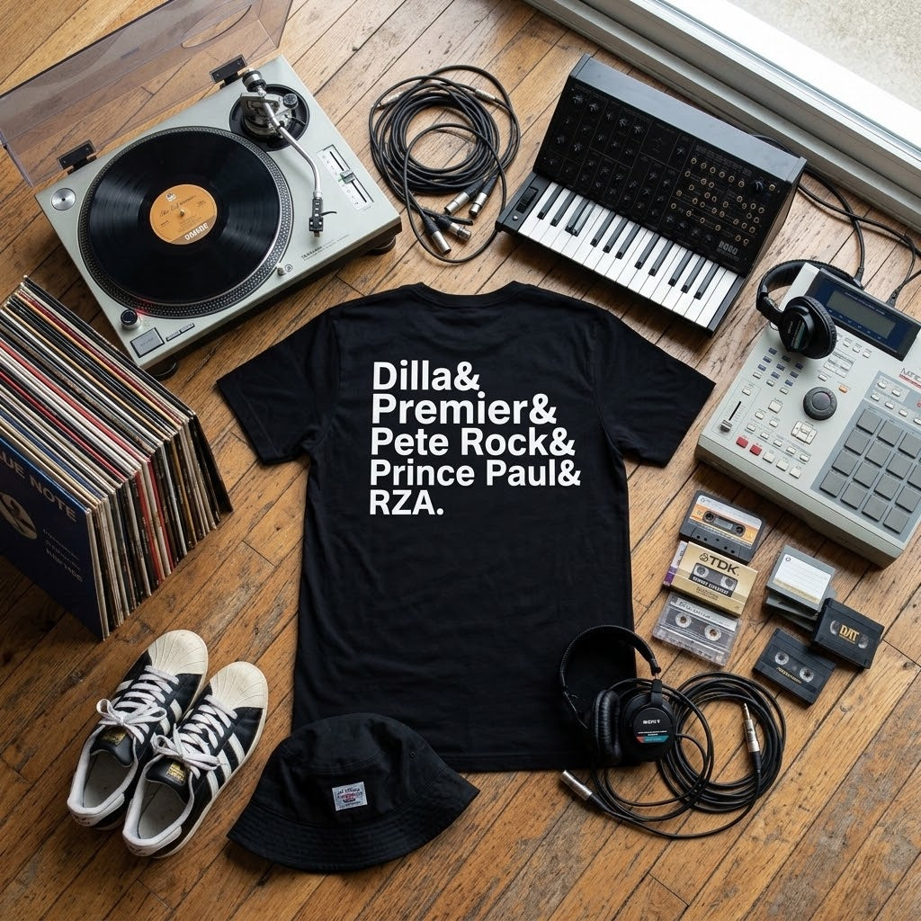 Dilla & Premier & Pete Rock & Prince Paul & RZA Tee