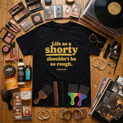 C.R.E.A.M. Shorty Tee – Wu-Tang Inspired Hip-Hop Shirt