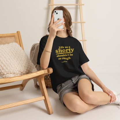 C.R.E.A.M. Shorty Tee vintage gold graphic detail