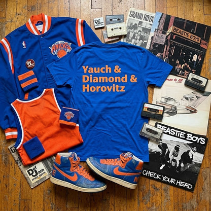 Yauch • Diamond • Horovitz Tee New York Knicks Colors (Blue & Orange) Tee
