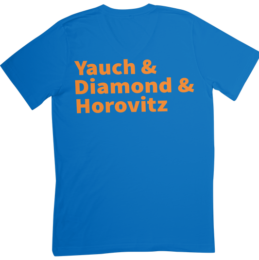 Yauch • Diamond • Horovitz Tee — Knicks Colors (Blue & Orange)