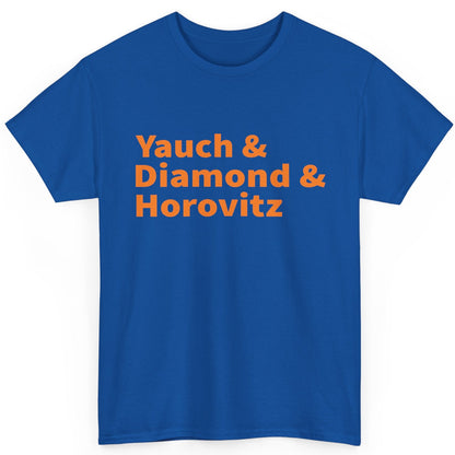 Yauch • Diamond • Horovitz Tee New York Knicks Colors (Blue & Orange) Tee