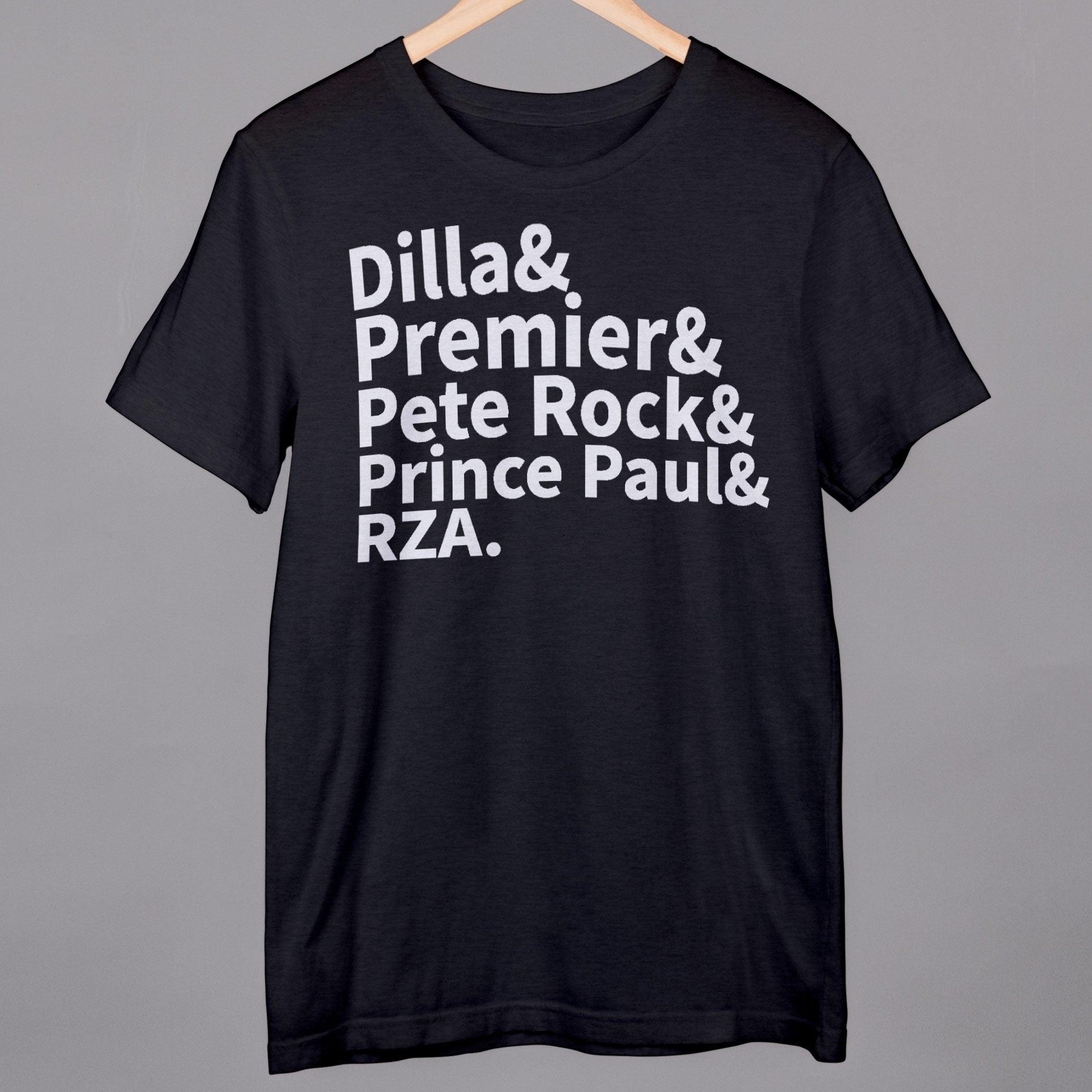 Dilla & Premier & Pete Rock & Prince Paul & RZA Tee - OMFnG Tee's