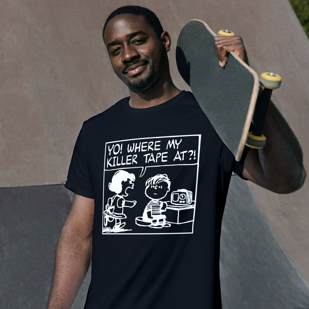 Yo! Where My Killer Tape At?! Tee | Retro Hip-Hop Graphic Shirt | OMFnG
